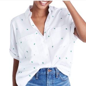 Madewell Courier Cactus Button Front 